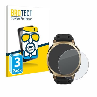 BROTECT - Screenprotector voor Huami Amazfit T-Rex 3 Pro (44 mm) - Folie Beschermfolie Beschermglas matte 3 Stuks
