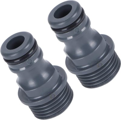 2 Stuks G1/2 Mannetje Draad Snelle Koppeling Tuinslang Waterkraan Adapter voor Irrigatie en Besproeiing