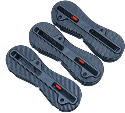 Allecto - FCS II Fin Plug Set - Eenvoudig te Installeren - 9 Degree - Zwart - Duurzaam materiaal - Geschikt voor surfplanken - Zwart
