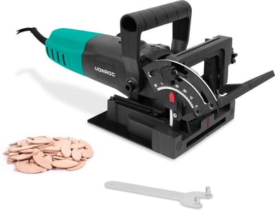 VONROC Lamellenfrees 900W – Deuvelfrees – Incl. 50 lamellen (mt. 20) en  stofopvangzak