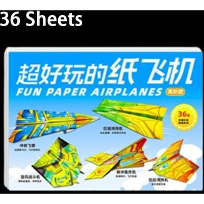 Montessori Origami Vliegtuig Set 36 Vel Vel Doe-het-zelf Vliegtuig Speciaal Origami Puzzel Denktraining Vliegtuig Educatief Speelgoed