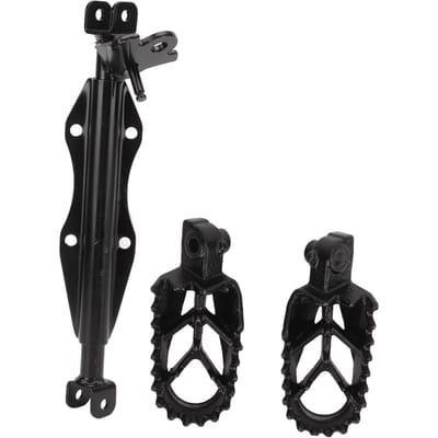 Motorfiets Voetsteun Pinnen met Voetsteun Montagebeugel Kit voor CRF50 XR50 XRF70 CRF70 Pit Dirt Motor black