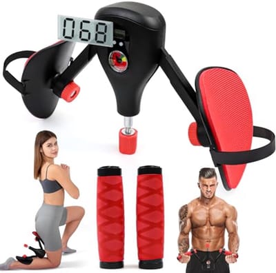 Dijbeentrainer - Bekkenbodemtrainer - Thuis Fitness - Instelbare Weerstand - 15-35 kg - Zwart