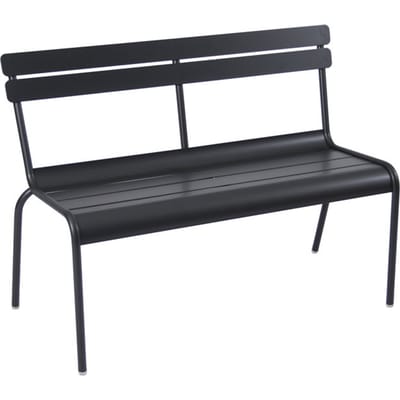 Fermob - LUXEMBOURG tuinbank met rugleuning - 42 drop mat - zwart