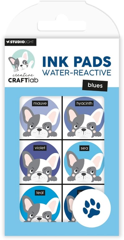 CCL Ink Pads Water-reactive blues Essentials nr.23