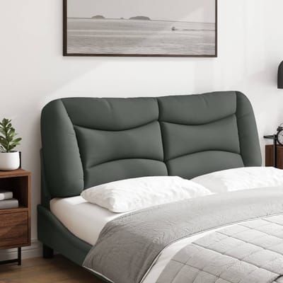 vidaXL - Hoofdbordkussen - "Hvar" - 120 - cm - stof - grijs