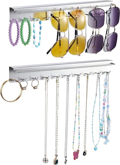 Praktische Wandbeugels voor Sieraden en Zonnebrillen, Organiseer Jouw Accessoires Stijlvol en Ruimtebesparend