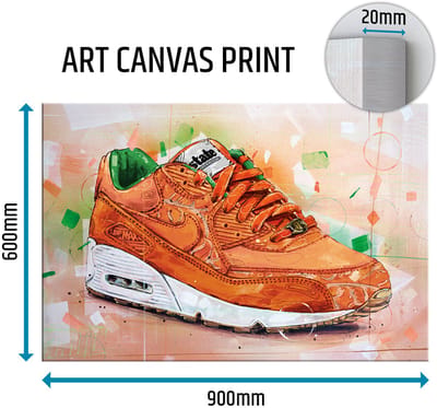 Sneaker canvas Homegrown state magazine 90x60 cm