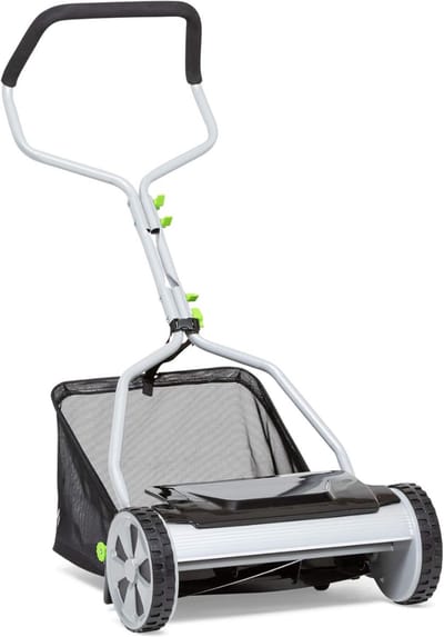 Zyrex®Grasmaaier Handmatig – Grastrimmer Opvangbak - Handmaaier - Grijs - 53cm x 43cm x 26cm