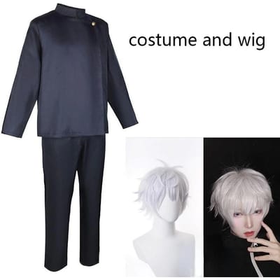 Gojo Satoru Cosplay Kostuum Middelbare School Uniform Pak Halloween Kostuum Mannen Volwassene Gojo Satoru Volledige Set S