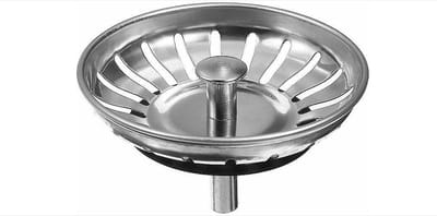 Voordeel Set Waterval RVS Gootsteen Afvoer Plug Keuken - Spoelbak zeef - Afvoerstopper - Korfplug - Gootsteen zeef 80/79mm - 2 stuks
