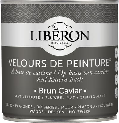 Liberon Velours De Peinture Muurverf - Mat - Brun Caviar - 0,5l