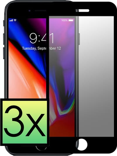 Screenprotector Geschikt voor iPhone 6 Screenprotector Privacy Tempered Glass Gehard Glas Display Cover - 3x