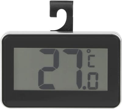 Elektronische Thermometer - Temperatuurmeter Meetinstrument - Binnen Buiten Meten - Hoge Precisie Waterdicht - 6.7x2.5x4.3cm 40g - Zwart