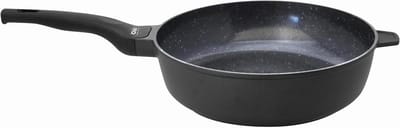 Stoofpan - Braisepan Braise pan - Langzaam Garen - Geperforeerde Inductiebodem - 24 cm - Zwart