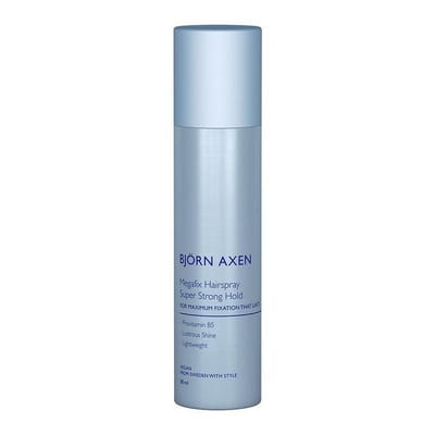 Björn Axén Megafix Hairspray Travel Size 80ml – Krachtige Haarspray Met Ultieme Hold - Vochtbestendig & Langdurige Fixatie - Compact Formaat Ideaal Voor Reizen, Handtas Of Sportschool - Professionele Styling Voor Elk Haartype – Vegan