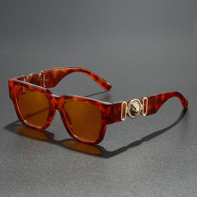 Nieuwste Luxe Vierkante Leeuwenmerk Zonnebrillen Voor Mannen Vrouwen Unisex Designer UV400 Klassieke Stijl brown