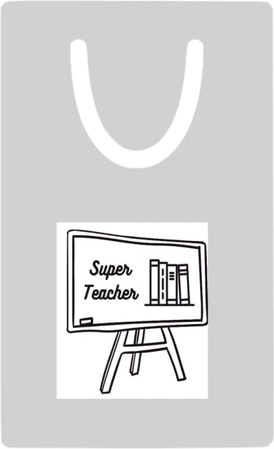 Hacebo® - super teacher metalen boekenlegger - Juf - Meester - teacher Bladwijzer boekenleggers - 7.6 cm x 5cm