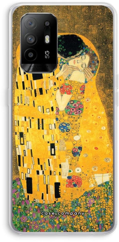 Case Company® - Hoesje geschikt voor Oppo A94 5G hoesje - Der Kuss - Soft Cover Telefoonhoesje - Bescherming aan alle Kanten en Schermrand