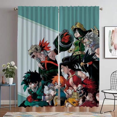 CSMY Hoge Kwaliteit Premium Modern Elegant Stijlvol My Hero Academia Gordijn W60xH90cmx2pcs-CL