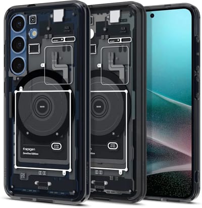 Spigen Ultra Hybrid MagFit Samsung Galaxy S25 Hoesje Back Cover Zero One Zwart