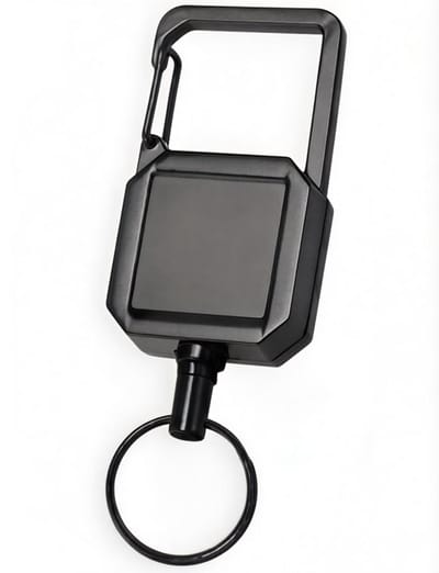 Intrekbare Sleutelhanger met Karabijnhaak – Staaldraad Badgehouder, Anti-Verlies, Hoge Veerkracht D-type Gesp, Keycord, Telefoonriem, Outdoor Sleutelhanger, Gemakkelijk Trekken voor Werk