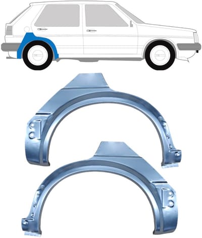 Reparatiepaneel achterspatbord voor Volkswagen Golf 2 1982-1992 / Links + Rechts