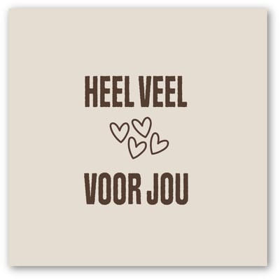 Forex tegeltje | In geschenkverpakking | Hartje voor jou | winkeltjevananne.nl