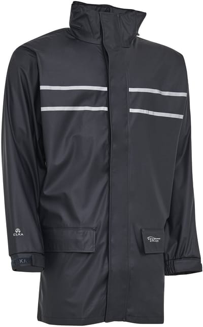 Elka Dry Zone D-Lux PU Rain Jacket with extra length 026301 - Navy - M
