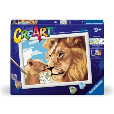 Ravensburger - Lion and Baby - CreArt Schilderen op Nummer - 9+ Jaar
