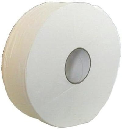 Toiletpapier Jumbo rol - Reuzenrol papier - Huishoudelijk gebruik - Neutraal geurend - 300 vellen - Wit
