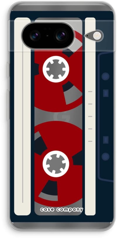 Case Company® - Hoesje geschikt voor Google Pixel 8 hoesje - Here's your tape - Soft Cover Telefoonhoesje - Bescherming aan alle Kanten en Schermrand