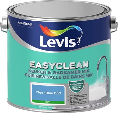 Levis - Easyclean Keuken & Badkamer Mix - Clear Blue C50 - Mengverf - 2,5 L