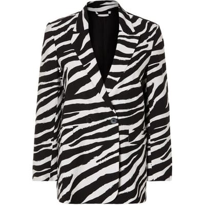 ESMARA Dames blazer (Zwart/wit, 36)