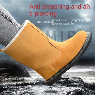 Arbeidsverzekeringsschoenen Stalen neus Anti-verplettering, Anti-perforatie, Slijtvast en Hittebestendig Veiligheidsschoenen 45 orange
