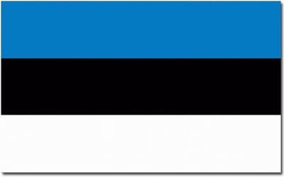 Senvi Printwear - Flag Estonia - Grote Estland vlag - Gemaakt Van 100% Polyester - UV & Weerbestendig - Met Versterkte Mastrand - Messing Ogen - 90x150 CM - Fair Working Conditions