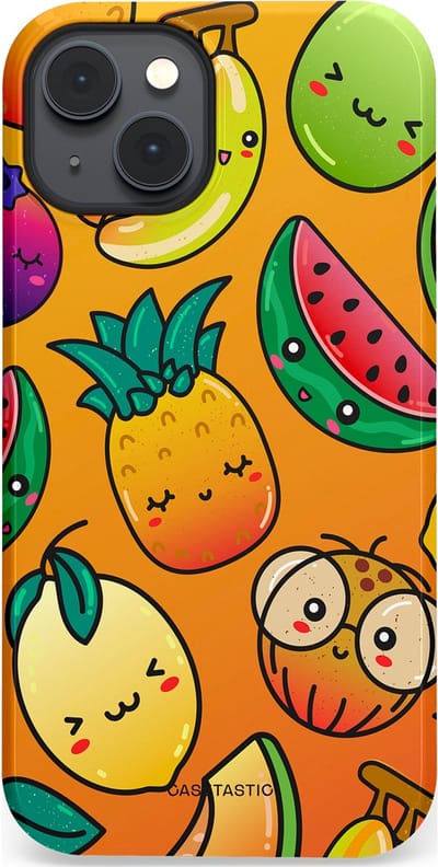 Casetastic Hoesje Geschikt voor Apple iPhone 14 Plus Magsafe - Stijlvolle Beschermende Duo-layer Case - Fruitastisch