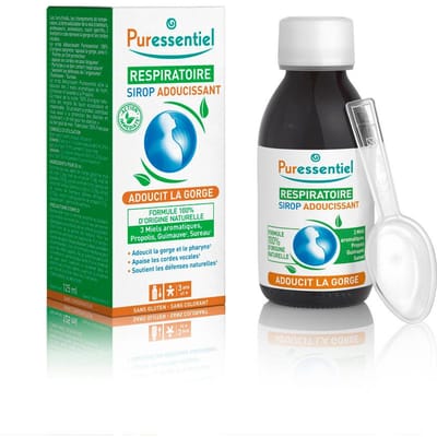 Puressentiel Ademhaling Verzachtende Siroop met 3 Honingsmaken 125