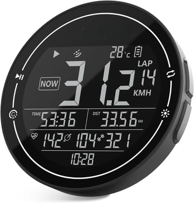 TIM® Kilometerteller Fiets - Kilometerteller - Zwart- 7cm x 7cm x 2cm ; 68 g