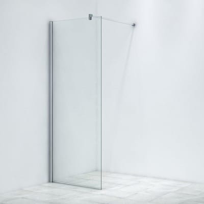 FugaFlow Eccelente Vetro Inloopdouche - 80x200cm - helder glas - chroom