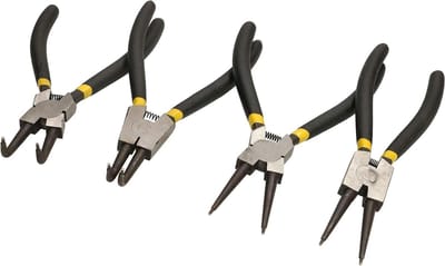 KOTARBAU 4-delige set borgringtangen 180 mm ideale set voor het bewerken van borgringen