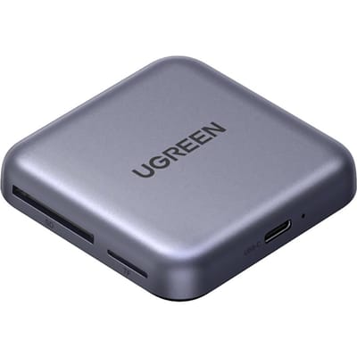 Geheugenkaartlezer met magnetische 3-in-1 100W PD-oplader - grijs