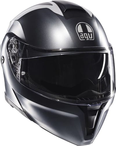 AGV Streetmodular systeemhelm Resia mat grijs zilver rood S