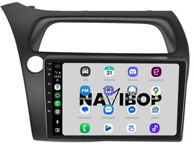 Geschikt voor Honda Civic (2004 t/m 2011) | 4+64GB 8-CORE | 9 inch Android 15.0 CarPlay autoradio | Draadloos CarPlay & Android Auto | Externe microfoon | Bluetooth & WiFi | NAVIBOP NB-4411 | Bouwjaar 2004 t/m 2011