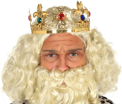 Guircia verkleed kroon voor volwassenen - goud - metaal - koning - koningsdag/carnaval