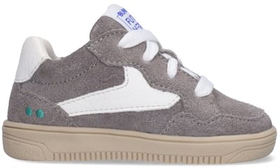 BunniesJR 226206-484 Jongens Lage Sneakers - Grijs - Leer - Veters