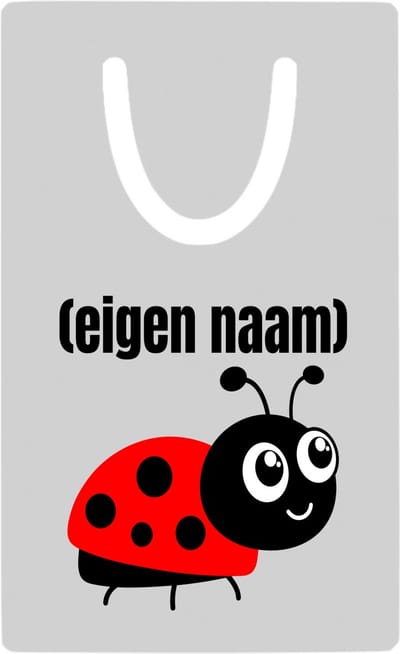 Hacebo® - lieveheersbeestje met eigen naam metalen boekenlegger - Lieveheersbeestje - lieveheersbeestje liefhebbers - iemand die houdt van lieveheersbeestjes - verjaardag - cadeau - kado Bladwijzer boekenleggers - 7.6 cm x 5cm