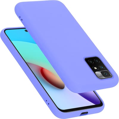 Cadorabo Hoesje geschikt voor Xiaomi RedMi 10 in LIQUID LICHT PAARS - Beschermhoes gemaakt van flexibel TPU silicone Case Cover