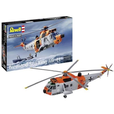 Revell Modelbouwpakket Vliegtuigen - 03785 Westland Sea King Mk. 41 - Sikorsky S-61 - Helikopter Plastic - 1:72 - Modelbouw