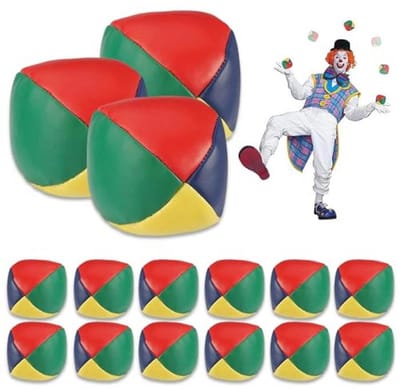Professionele Jongleerballen Set - 15 Stuks Kleurrijke Jongleerballen voor Beginners en Professionals